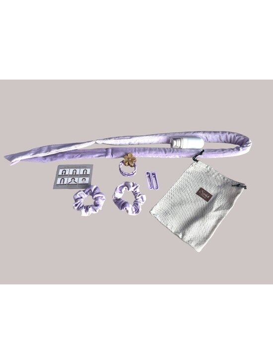 Switok Accessories - Heatless Hair Curler Bundle In Soft Lavendar Fabric